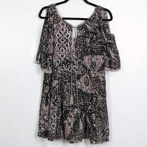 Free People Split Sleeve Mini Dress Size XS